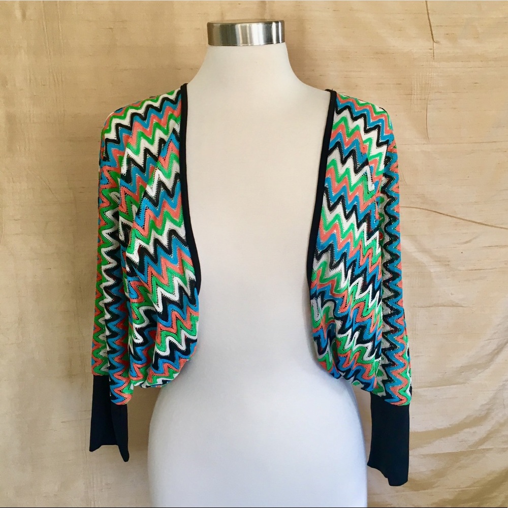 NWOT Anthropolgie Chevron Cardigan/Jacket M